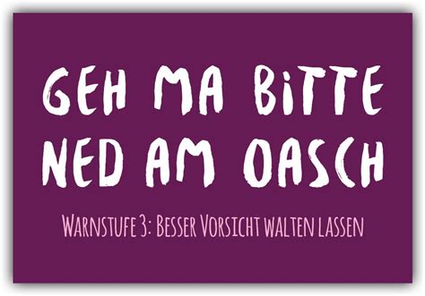 Kühlschrankmagnet Geh ma bitte ned am Oasch - playa media e.U.
