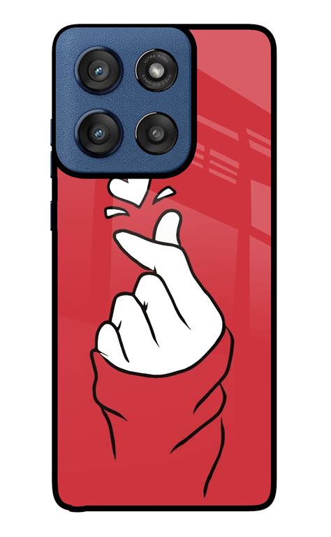 Buy Now Korean Love Sign Glass Case for Moto Edge 60 Stylus Online ...