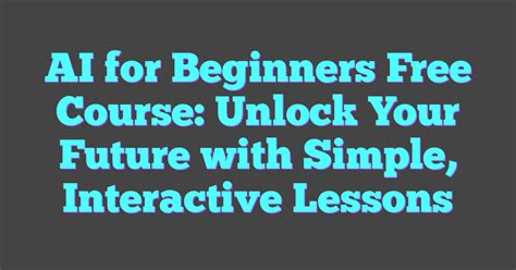 Image result for AI Tutorial