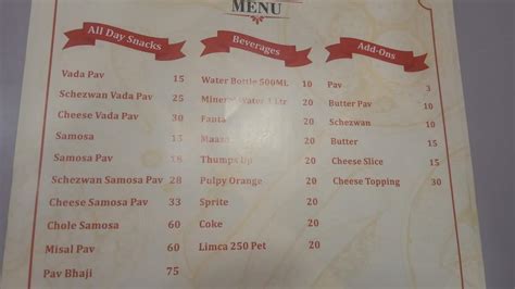 Menu at FOOD PATH, Navi Mumbai