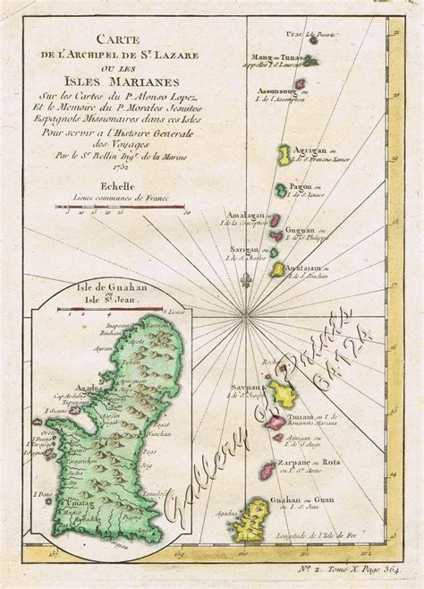 Carte de l’Archipel de St. Lazare ou Les Isles Marianes. [inset:] Isle ...