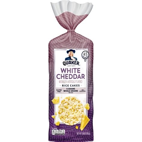 Quaker Rice Cakes, White Cheddar