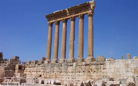 Temple of Jupiter in Baalbek, Lebanon, (Hadrian 135 AD)