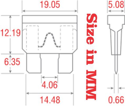 AUTOPLEX Mini Blade Fuse-10 AMP (Pack of 10) (Premium Quality) Standard ...
