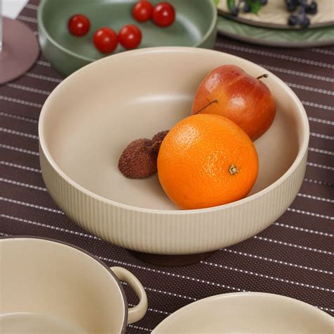 Crème De La Crème Fruit Bowl Small Online - Premium Serving Bowl | Nestasia