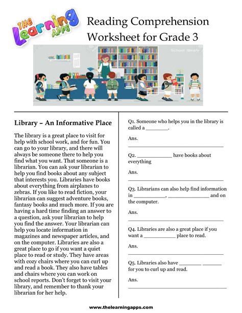 3rd Grade Reading Comprehension Printable | Reading comprehension ...