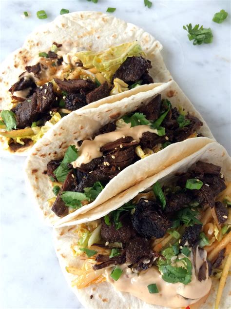 Crock Pot Korean Beef Bulgogi Tacos - Pickled & Poached