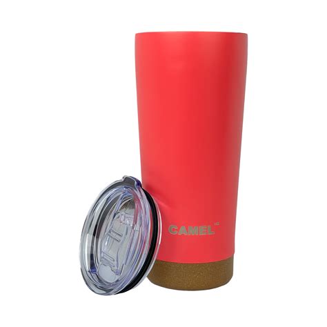 2 IN 1 Travel Tumbler - Red - 500ml - Camel Flasks – Camelflasks