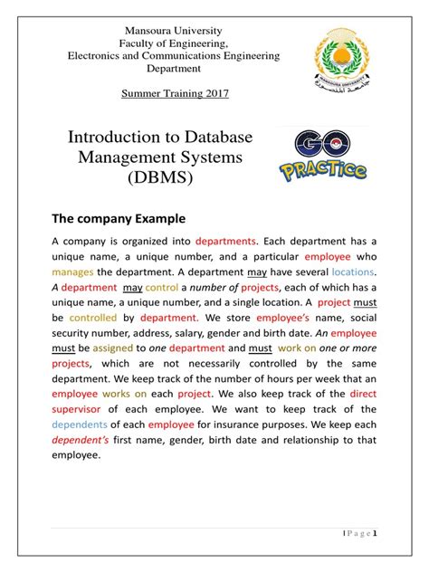 Image result for Database Systems Practical