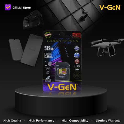 Promo Micro SD Class 10 Turbo 512GB V-GeN MicroSD Class10 512 GB VGEN ...