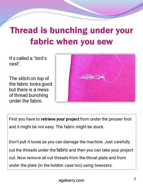 Sewing machine troubleshooting
