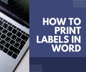 Image result for How to Print Labels Using Word