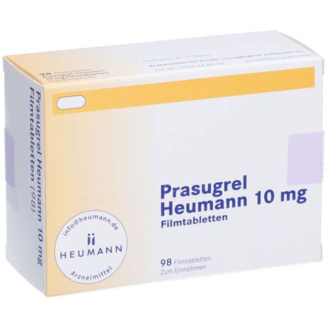 PRASUGREL Heumann 10 mg Filmtabletten 98 St mit dem E-Rezept kaufen - Shop Apotheke