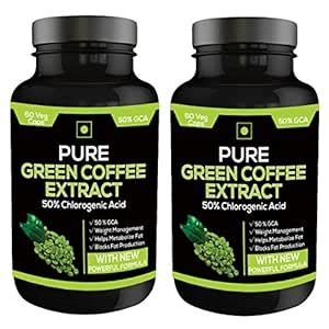 Perennial Lifesciences Green Coffee Extract 50% GCA Veg 2X60 Capsules ...