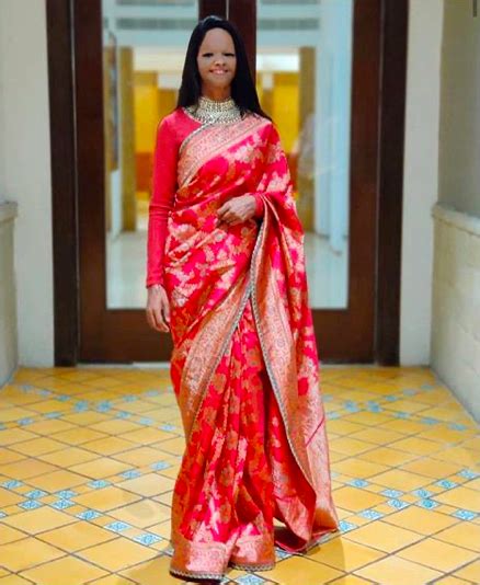 Laxmi Agarwal Wore Sabyasachi Silk Saree To Chhapaak Premiere