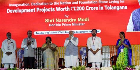 PM lays foundation stone and dedicates to nation multiple development ...