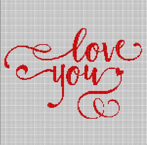 Image result for Crochet Graphgan Love Pattern