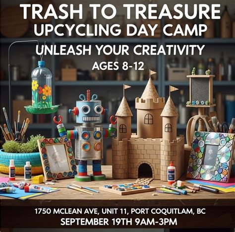 Trash to Treasure - Pro D Day Camp - Ages 8-12, #11-1750 McLean ave ...
