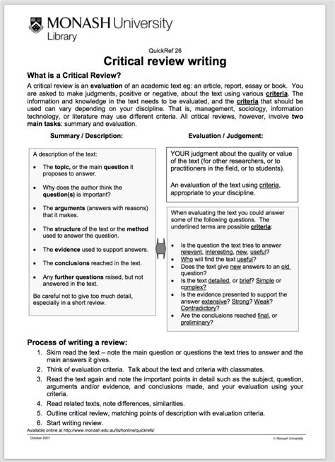 Image result for Critical Review Essay Example