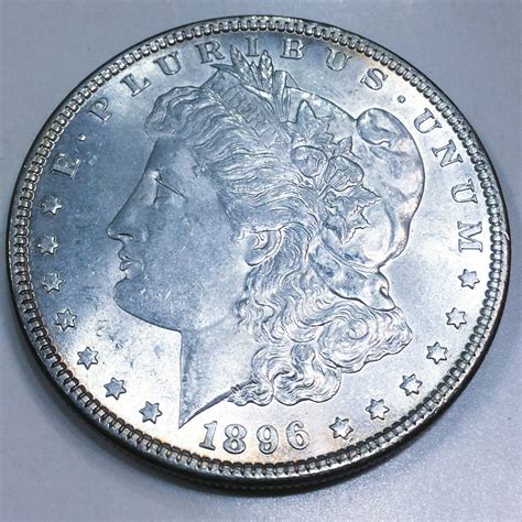 1896 Uncirculated Morgan Silver Dollar Beautiful Coin | Property Room