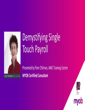 Fillable Online Demystifying Single Touch Payroll - Connecting Up Fax ...