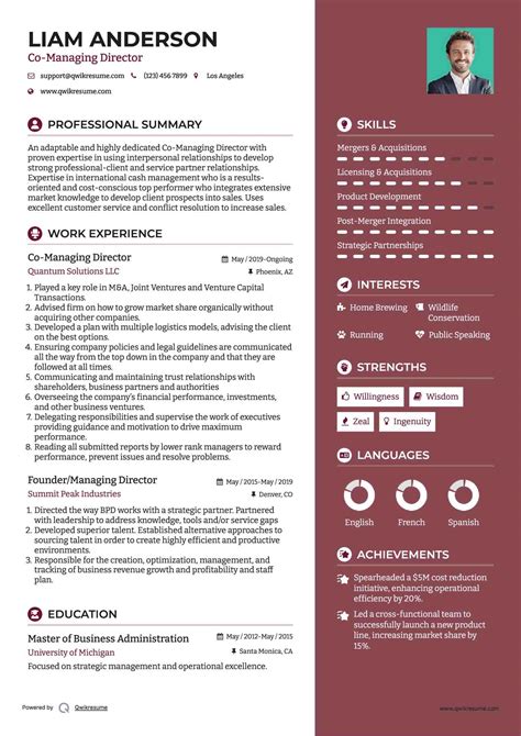 10+ Managing Director Resume Samples & Templates for 2025