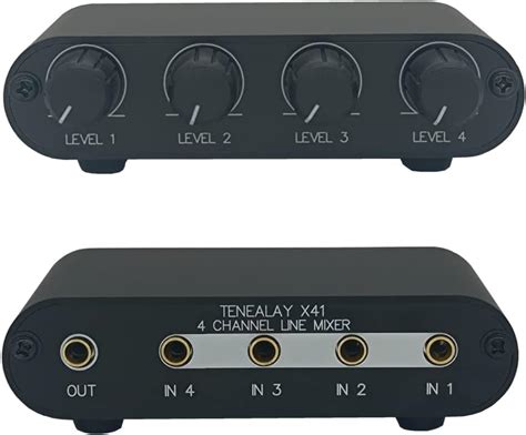 TENEALAY 4 Way Audio mixer 3.5mm Stereo line levels | Ubuy India