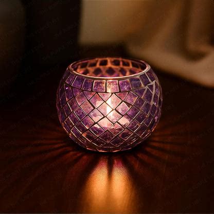 Morrocan Mosaic Tealight Holder – The Purple Tree