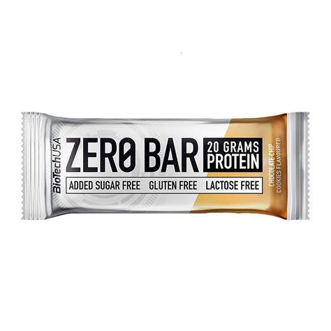 BioTechUsa Zero Bar 50 Gr Chocolate Chip Cookies – Right Nutrition