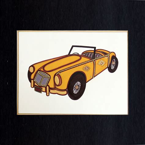 Buy Classic Miniature paintings of India of vintage cars – Sumaavi