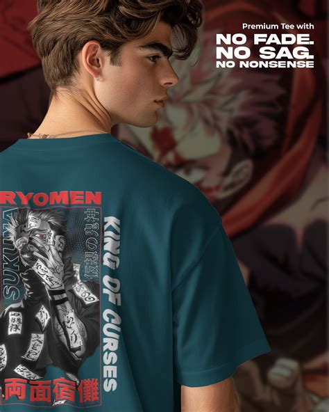 Sukuna Curse Mark Jujutsu Kaisen Anime T-Shirt | Unisex | Oversized Fi