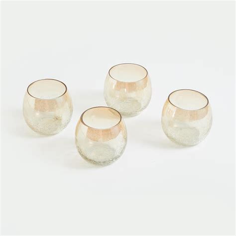 Buy Corsica Fest Set of 4 Glass Candle Holders from Corsica by Home ...