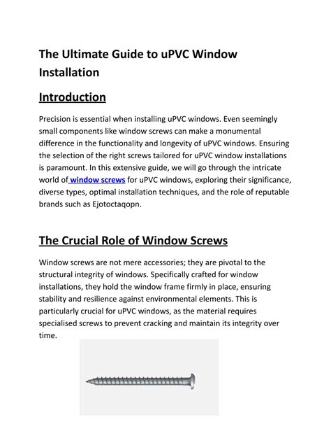 Image result for Upvc Window Installation Guide
