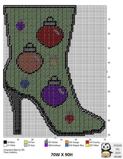 Image result for High Heels Boot Stocking Pattern