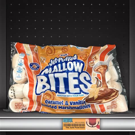 Kraft Jet-Puffed Mallow Bites Caramel & Vanilla Swirled Marshmallows ...