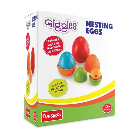 Giggles Funskool Plastic Eggs Nesting Toy With A Chick | Buy Online at ...