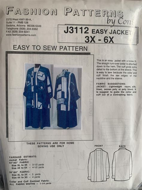 Easy Jacket Pattern 的图像结果