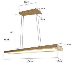 Buy Artica Wooden Warm White Pendant Lamp Adjustable Hanging Ceiling ...