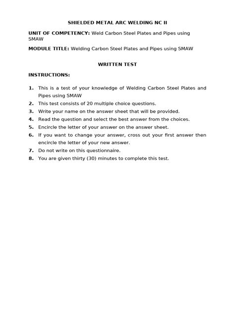 Image result for Inspection and Testing Written Test