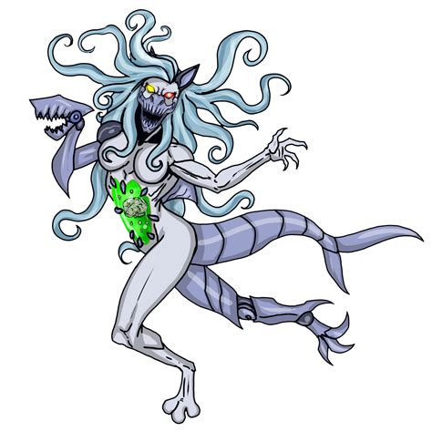 Cyber Brain shark Loona (art trade) by Evil-God-Chernabog on DeviantArt