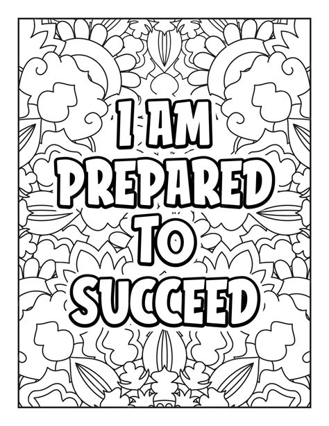 Premium Vector | Motivational inspirational coloring pages Motivational ...
