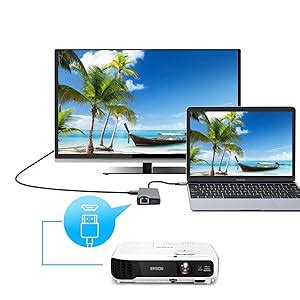 Microware Type C Adapter for MacBook Pro,8-in-1 MacBook USB C Adapter ...