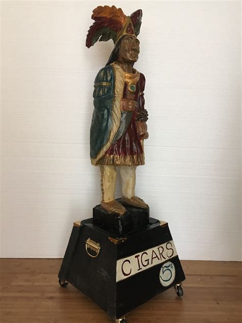 Wood Cigar Store Indian statues and figures with History and Origin of ...