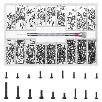 500 Pcs M1.2/M1.4/M2 Laptop Screws, Small Micro Tiny Screws for ...