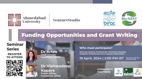 BIRAC Workshop: Funding Opportunities and Grant-Writing