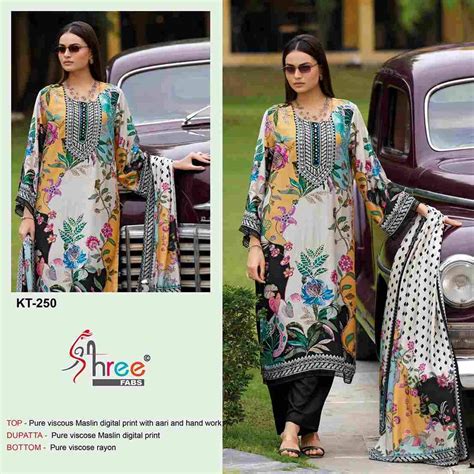 SHREE FABS HIT DESIGN KT-250 BY SHREE FABS DESIGNER PAKISTANI SUITS ...