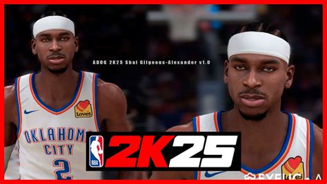 NBA 2K25 Shai Gilgeous-Alexander Cyberface & Body Update