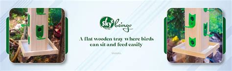 Skybeings Large Wooden Hanging Balcony Bird Feeder 10 Nozzles 1kg Bird ...