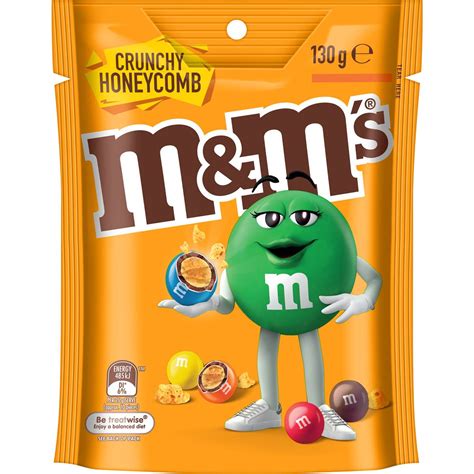 M&m's Crunchy Honeycomb Chocolate Share Bag 130g | Woolworths