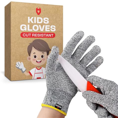 NoCry Cut Resistant Gloves for Kids - High Performance Level 5 ...